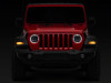 Raxiom 18-23 Jeep Wrangler JL Axial Series 9-In Angel Eye LED Headlights- Blk Housing (Clear Lens) - J171705