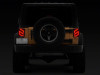 Raxiom 07-18 Jeep Wrangler JK Axial Series Trident LED Tail Lights- Blk Housing (Clear Lens) - J173719