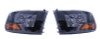 Raxiom 09-18 Dodge RAM 1500/2500/3500 Euro Style Headlights w/ Single Bulb- Blk Housing (Clear Lens) - R118017