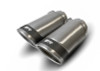 Remus Stainless Steel 84mm Angled w/Carbon Ring Tail Pipe Set (Pair) - 0026 83CSR