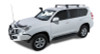 Rhino-Rack 10-21 Lexus GX 460 4 Door SUV Front/Middle Heavy Duty RCH 2 Bar Roof Rack - Black - JA9433