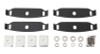 Rhino-Rack 05-16 Land Rover LR3 & LR4 4 Door SUV Heavy Duty RCL 2 Bar Roof Rack - Black - JA9951