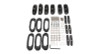 Rhino-Rack 08-21 Toyota Land Cruiser RCP Base Kit (200 Series) - 6 pcs - RCP17-BK