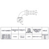 Mishimoto 45 Degree Push Lock Fitting - 6AN - MMFT-PL-645