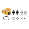 Mishimoto Universal Thermostatic Oil Cooler Kit 13-Row Silver - MMOC-U13TSL