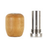 Mishimoto Short Steel Core Wood Shift Knob - Beech - MMSK-WD-SBE