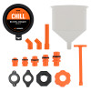 Mishimoto No-Spill Coolant Funnel Kit 15pc Set - MMTL-NSF-15