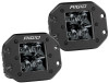 Rigid Industries D2 - Midnight Edition Flush Mount Spot Lights - 212213BLK