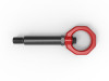 aFe Control Rear Tow Hook Red BMW F-Chassis 2/3/4/M - 450-502002-R