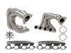 aFe Twisted 304SS Header 2020 Chevy Corvette (C8) 6.2L V8 - Titanium Ceramic Coated - 48-34148-T