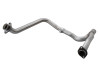 aFe Power Twisted Steel Y-Pipe Stainless Steel 2.5in 12-14 Jeep Wrangler V6 3.6L - 48-46208