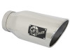 aFe ATLAS 5in Alum Steel DPF-Back Exhaust System w/Polished Tip 19-20 Ram Diesel Trucks L6-6.7L (td) - 49-02075-P