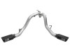 aFe Atlas Exhaust 4in Dual DPF-Back Al Steel w/ Black Tips 16-17 GM Diesel Truck V8-6.6L (td) LML - 49-04080-B
