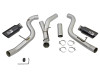 aFe Atlas Exhaust 4in Dual DPF-Back Al Steel w/ Black Tips 16-17 GM Diesel Truck V8-6.6L (td) LML - 49-04080-B