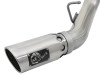 aFe ATLAS 4in DPF-Back Alum Steel Exhaust System w/Dual Exit Polished Tip 2017 GM Duramax 6.6L (td) - 49-04086-P