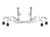 aFe MACH Force-Xp 3in to 2-1/2in 304SS Cat-Back (No Muff.) 2020 Chevy Corvette (C8) 6.2L - Black Tip - 49-34127NM-B