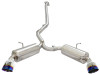 aFe Takeda Exhaust Axle-Back 13-15 Scion FRS / Subaru BRZ 304SS Blue Flame Dual Tips Exhaust - 49-36023-L