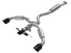 aFe 23-24 Toyota GR Corolla L3 1.6L (t) Gemini XV 3in to 2-1/2in Cat Back Exhaust w/ Black Tips - 49-36067-B