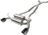 aFe Takeda 2-1/2in 304SS Cat-Back Exhaust Infiniti G37 08-13/Q60 14-15 V6-3.7 w/ Carbon Fiber Tips - 49-36103-C