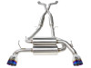 aFe Takeda 2-1/2in 304SS Cat-Back Exhaust Infiniti G37 08-13/Q60 14-15 V6-3.7 w/ Blue Flame Tips - 49-36103-L