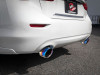 aFe Takeda 2.5in 304 SS Cat-Back Exhaust System w/ Blue Flame Tips 16-18 Infiniti Q50 V6-3.0L (tt) - 49-36132NM-L
