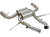 aFe MACHForce XP 2.5in Axle Back Stainless Exhaust w/ Polished Tips 07-13 BMW 335i 3.0L L6 (E90/92) - 49-36327-P