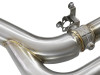 aFe MACH Force-Xp 3.5in. 304 SS C/B Exhaust w/o Muffler 15-18 BMW X5 M V8-4.4L (tt) - Polished Tip - 49-36342-P