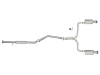 aFe Takeda 2.5-1.75in 304 SS Cat-Back Exhaust System 13-17 Honda Accord LX / EX / EX-L L4-2.4L - 49-36605-L