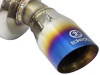aFe POWER Takeda 16-17 Honda Civic I4-1.5L (t) 2.5-2.25in 304 SS CB Dual-Exit Exhaust Blue Tips - 49-36615-L