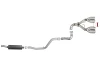 aFe Rebel Series 2.5in. 304 SS C/B Exhaust System 2018 Jeep Wrangler (JL) V6-3.6L - Polished Tip - 49-38071-P