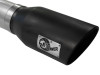 aFe MACHForce XP Exhaust 5in DPF-Back Stainless Steel Exht 2015 Ford Turbo Diesel V8 6.7L Black Tip - 49-43064-B