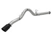 aFe MACHForce XP Exhaust 5in DPF-Back Stainless Steel Exht 2015 Ford Turbo Diesel V8 6.7L Black Tip - 49-43064-B