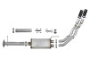 aFe Rebel Series Exht 3in SS Middle Side Exit CB w/ Black Tips 11-14 Ford F150 Ecoboost V6 3.5L (tt) - 49-43078-B