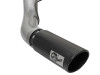 aFe Large Bore-HD 5in DPF Back 409 SS Exhaust System w/Black Tip 2017 Ford Diesel Trucks V8 6.7L(td) - 49-43090-B