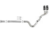 aFe Rebel XD 4in SS DPF-Back Exhaust 17-18 FOrd Diesel Trucks V8-6.7L (td) w/ Dual Black Tips - 49-43102-B