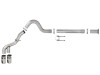 aFe Power 11-14 Ford F250/F350 6.7L Diesel Rebel XD 4in 409 SS DPF-Back Exhaust System - Pol Tips - 49-43120-P