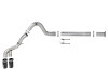aFe Power 15-16 Ford F250/F350 6.7L Diesel Rebel XD 4in 409 SS DPF-Back Exhaust System - Black Tips - 49-43121-B