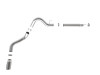 aFe 2021 Ford F-150 V6-3.0L (td) Large Bore 409 SS DPF-Back Exhaust System w/ Polished Tip - 49-43143-P