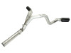 aFe MachForce XP Exhaust 4inch DP-Back All SS 2011-14 GM Diesel Trucks V8-6.6L LML Black Tips - 49-44043-B