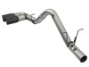 aFe Victory Series 4in 409-SS DPF-Back Exhaust w/ Dual Black Tips 2017 GM Duramax V8-6.6L(td) L5P - 49-44089-B