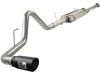 aFe MACHForce XP Exhausts Cat-Back SS-409 EXH CB Toyota Tundra 10-11 V8-5.7L 145.7 WB (blk tip) - 49-46008-B