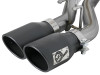 aFe Rebel Series Cat-Back 2.5in Dual Center Exit SS Exhaust w/ Black Tips 07-14 Jeep Wrangler V6 - 49-48054-B