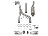 aFe Rebel Series CB 2.5in Dual Center Exit SS Exhaust w/ Polish Tip 07-15 Jeep Wrangler 3.6L/3.8L V6 - 49-48056-P