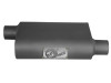 aFe Scorpion Replacement Alum Steel Muffler 2-1/2in In/Out Baffled Offset/Offset 13inL x10inW x4inH - 49M00003