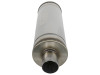 aFe MACH Force-Xp 409 SS Muffler 2.5in Center/Center 18in L x 6in Dia - Round Body - 49M00021