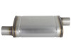 aFe MACH Force-Xp 409 SS Muffler 2.5in Offset Inlet/2.5in Offset Outlet 14in L x 9in W x 4in H Body - 49M00028
