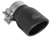 aFe MACH Force-XP 409 SS Single Wall Universal Clamp On Exhaust Tip - Black - 49T25354-B06