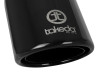 aFe Takeda 304 Stainless Steel Clamp-On Exhaust Tip 2.5in.Inlet / 4in Outlet - Black - 49T25404-B08