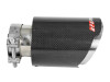 aFe MACH Force-Xp 409 SS Clamp-On Exhaust Tip 2.5in. Inlet / 4in. Outlet / 7in. L - Carbon - 49T25404-C07
