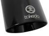 aFe Takeda 409 SS Clamp-On Exhaust Tip 2.5in. Inlet / 4.5in. Outlet / 9in. L - Black - 49T25454-B09